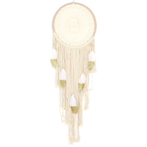 Attrape-rêves en Plumes Fait Main Décor Murale Pendentif Cadeau Décoration Maison