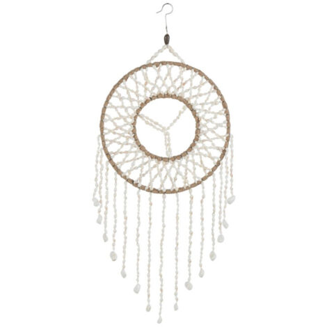 Attrape-Rêves Mandala "Coquillage" 50cm Blanc