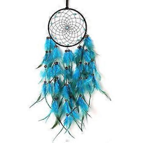 Attrape-rêves mural avec carillon éolien à plumes lumineuses, lampe décorative pour la maison