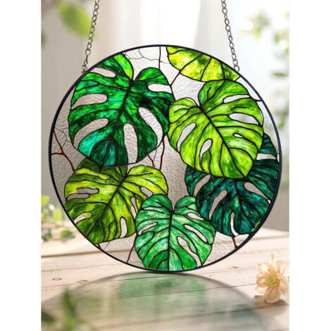Attrape-soleil Monstera 30 cm, décoration maison