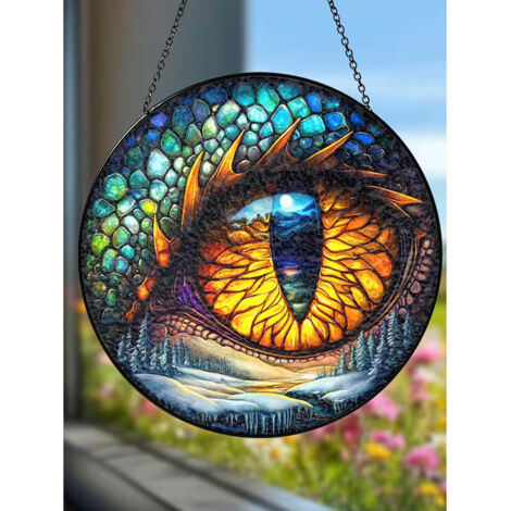 Attrape-soleil œil dragon 15 cm, décoration maison