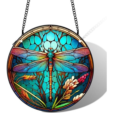 Attrape-soleil vitrail perroquet 20 cm décoration suspendue fenêtre animal coloré cadeau Noël