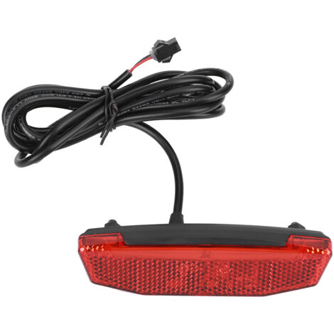 Attrezzatura per guida notturna con luce di avvertimento a LED per fanale posteriore per bici elettrica 6V‑60V per connettore SM