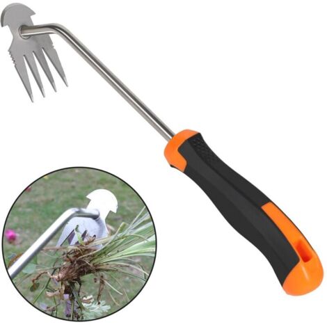 Attrezzi per diserbo, attrezzi da giardino portatili, attrezzi per diserbo in acciaio inossidabile, diserbatore manuale per orto, giardino, fattoria, piante e radici, attrezzi per diserbo (impugnatura