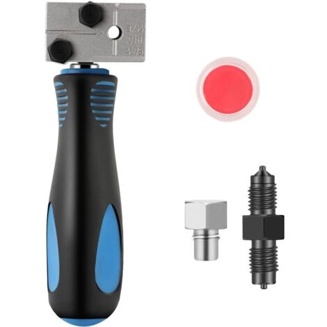 Attrezzo a doppia svasatura da 3/16", espansore per tubi portatile con testa in metallo, compatto e leggero, progettato per linee frenanti automobilistiche e applicazioni sul campo.