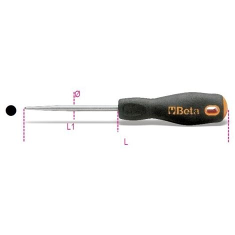 Attrezzo Beta Utensili round tip awl acciaio temprato 125 mm