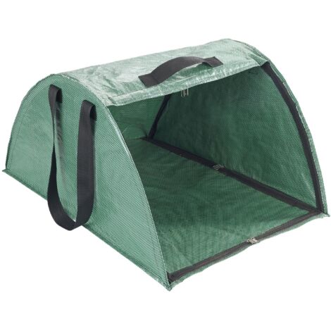 Attrezzo da giardinaggio XL raccoglifoglie raccolta efficiente con lama integrata in plastica e fibra di vetro verde 50x35x75 cm