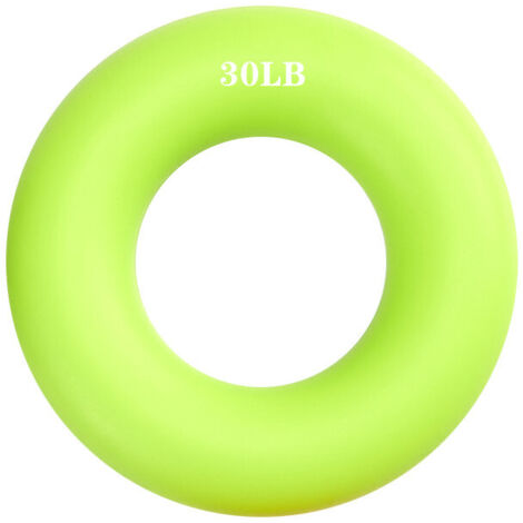 Attrezzo in silicone per rafforzare e allungare le dita, impugnatura ergonomica, giocattolo antistress per il fitness, palla per lo sviluppo muscolare, anello in gomma per esercizi, 1 pezzo (verde)