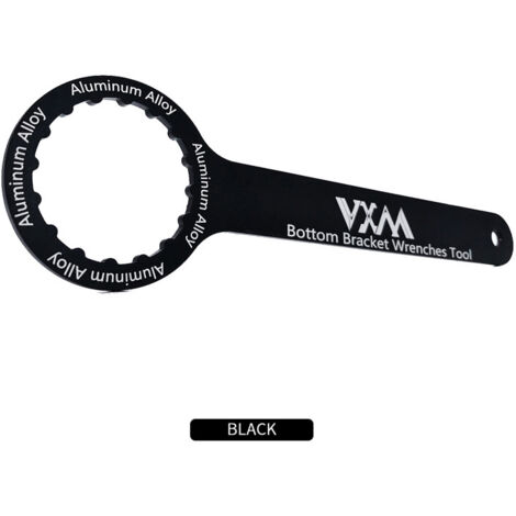 Attrezzo per movimento centrale di bicicletta da 44 mm con 16 tacche, estrattore per movimento centrale, strumento di riparazione per BB109, BB30, PF30, BB51, BB52, nero