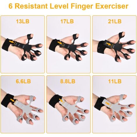 Attrezzo per rafforzare la presa, set per l'allenamento della forza delle mani, attrezzo per esercizi per le dita, pinza antiscivolo, set per migliorare la forza della presa, attrezzo per esercizi per