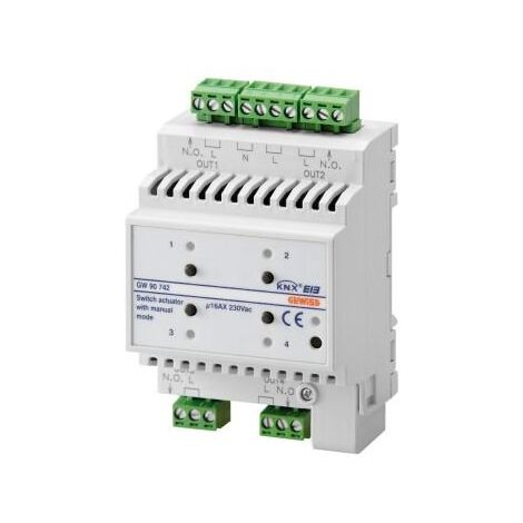 ATTUAT.4 CAN.KNX 16AX COM.MAN.GUIDA DIN GEWISS GW90742
