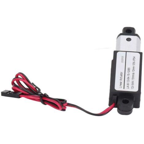 Attuatore elettrico lineare miniaturizzato in ABS e alluminio da 12 V, alimentazione CC, mini attuatore di movimento per macchine agricole (10 mm)