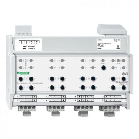 Attuatore per Tende Schneider Electric MTN649808 per 8 Motori
