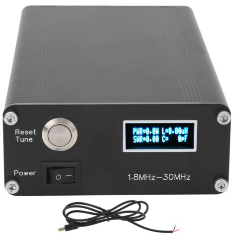 ATU-100 Typ C Abstimmbare Antenne aus Aluminiumlegierung, 1,8–30 MHz, für Amateurfunk, 10–15 V DC