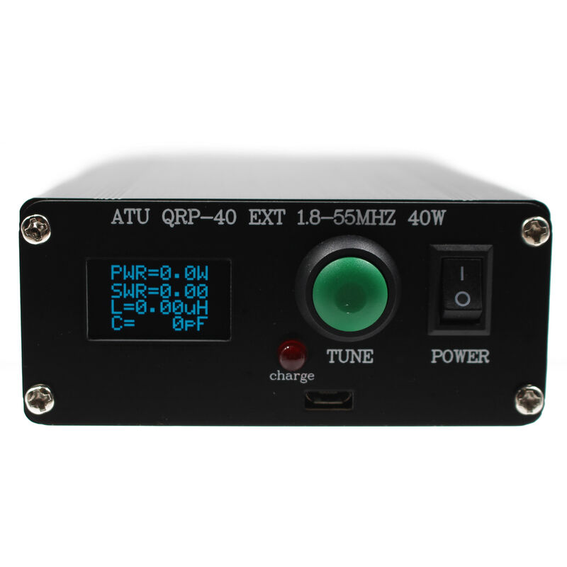 

Asupermall - ATU QRP-40 MINI 7 * 7 Sintonizador automatico de antena Pantalla OLED de 0,96 pulgadas 1.8-55MHz con cubierta Tipo acabado