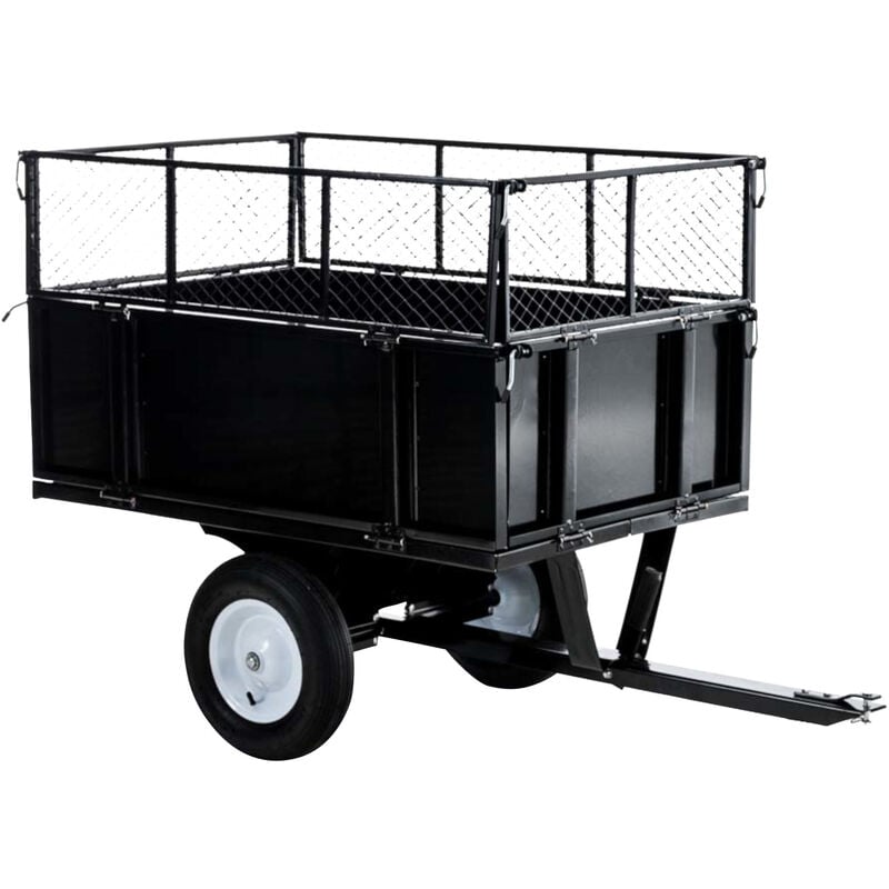 ᐅ CLP ATV Anhänger schwarz ++ 300 kg ++ kippbar ++aufsitzmaeher