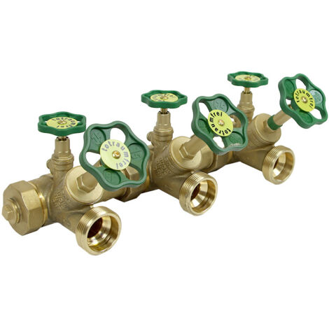 ATV-Kompaktwasserverteiler 1 1/4" x 1 1/2" steigende Spindel