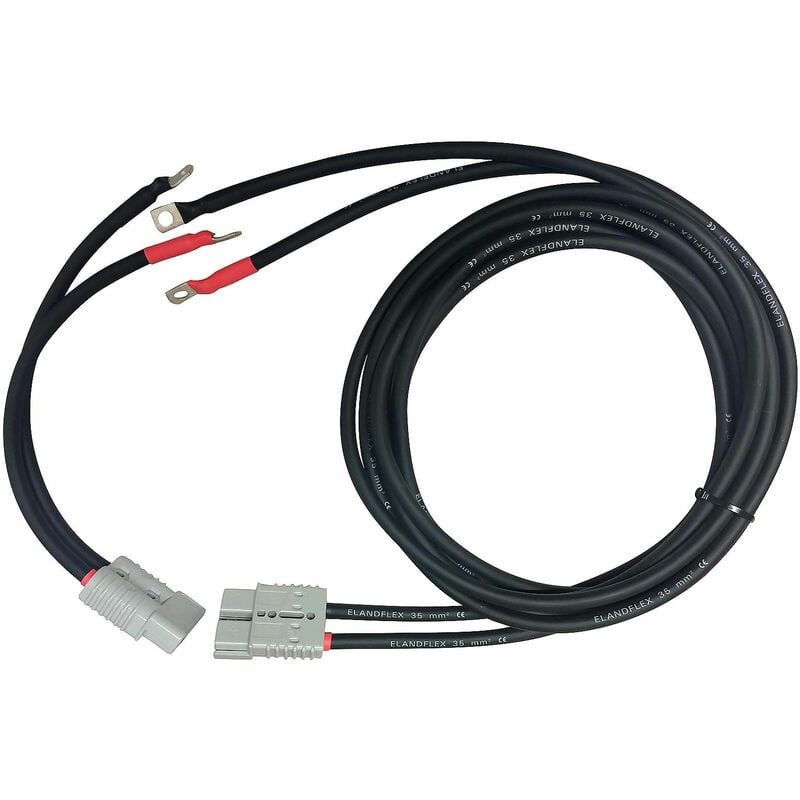 ATV Winch Battery Extension Cables - Anderson - British Made 6mm Lug. 4m Long - Winchmax