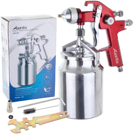 AUARITA HP-LACKIERPISTOLE, 2,0-MM-DÜSE, 1-L-BODENTANK