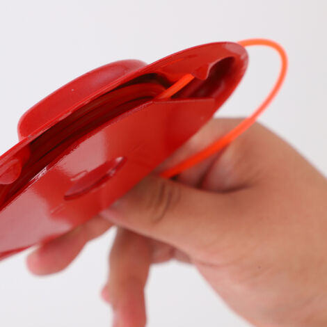 Aucun démontage nécessaire. Tête de coupe en fer orange, plateau en fer épais, système de rangement du câble. Câble de coupe en nylon. (Accessoire pour tondeuse à gazon)