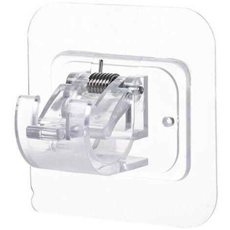 Aucun support de tringle à rideau ne convient pour une tringle à rideau auto-adhésive transparente.