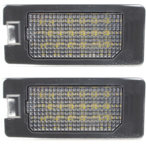 Audi A1 8X A3 8V A4 / S4 B8 A5 / S5 A6 / S6 C7 A7 Q3 Q5 TT / TTS Feux de plaque d'immatriculation LED 2 pcs. ensemble