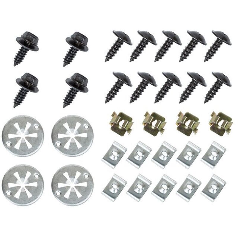 Audi A3 8L 00-03 Juego de clips de montaje de tapa de motor 32 piezas.