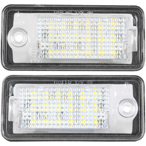 Audi A3 A4 A6 A8 Q7 LED-Kennzeichenbeleuchtung, 2er-Set