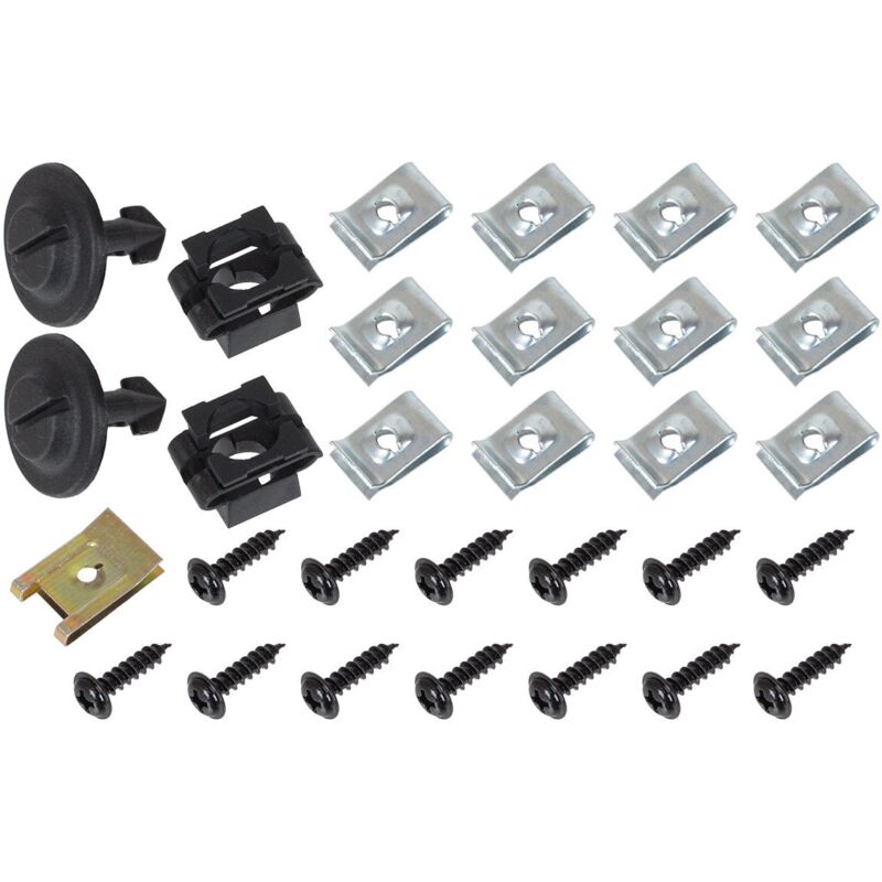 Audi A4 B7 04-07 Juego de clips de montaje de tapa de motor 30 piezas.