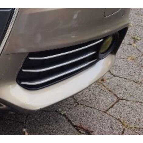 Audi A4 B8 - Strisce paraurti cromate per griglia