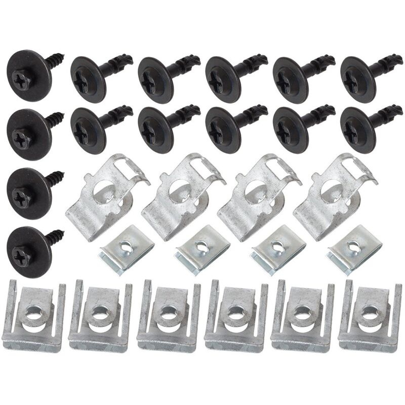 Audi A5 8T 2007 - Juego de clips para fijar la tapa del motor, 28 uds., juego