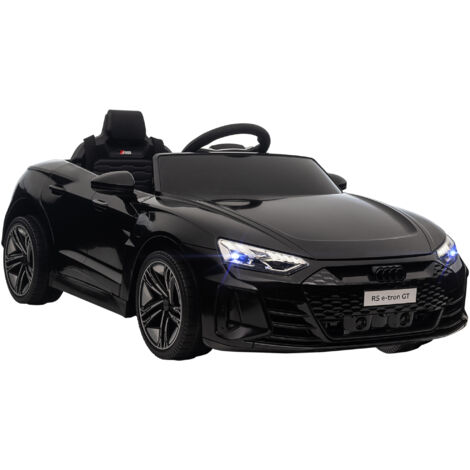 Audi Licensed 12V Kids Electric Ride-On, with Remote Control, Suspension System, Lights, Music, Motor - Black