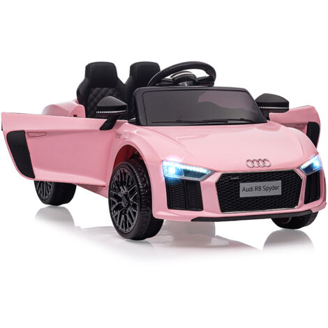 Audi R8  Voiture électrique pour enfants HL - 1818 ,Voiture Télécommandée 12V7AH 25W2 500MA batterie rechargeable 4 roues +3 ans,Couleur rose
