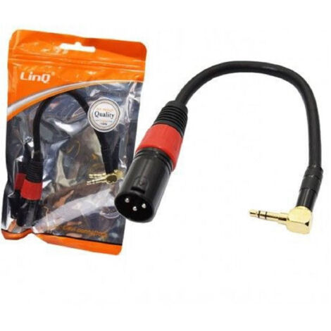 Audio Adattatore Da Xlr Maschio To Jack From 3.5 Mm Maschio Angolato Kl-9223