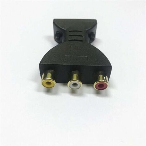 Audio - Convertisseur vidéo HDMI vers RCA Adaptateur HDMI vers AV Synchronisation rouge, blanc et jaune
