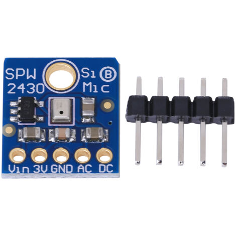 Audio-Erkennungsmodul mit SPW2430 MEMS-Mikrofon zur FFT-Aufzeichnung und -Analyse, 3,3–5 V Stromversorgung