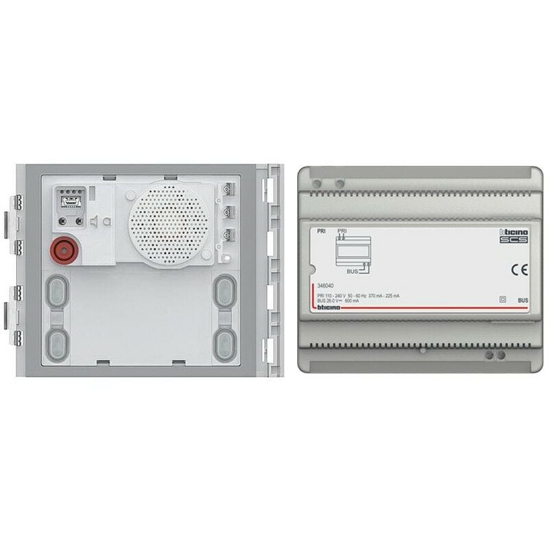 Kit audio immeuble avec module audio Sphère et alimentation 360002