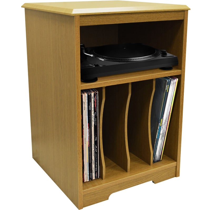Watsons - AUDIO - Turntable / LP Record / Vinyl Storage Side End / Bedside Table - Oak