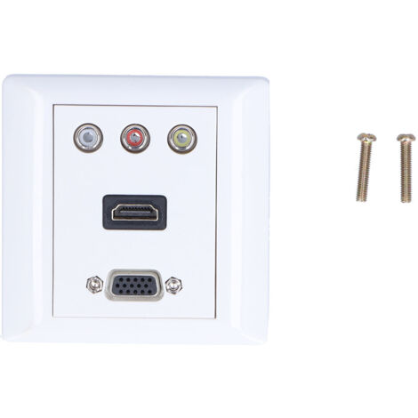 Audio Video Wall Socket Support 1080P High Impact Resistance Durable Composite Video Panel