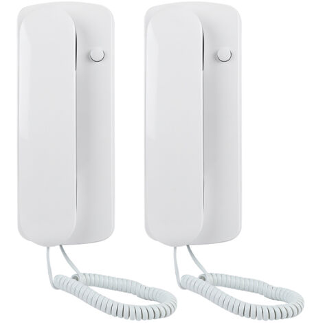 Audio Waikie Talkie, interphone connecté à 2 lignes, distance d'économie d'énergie de 200 m, pour bureaux, entrepôts, chambres doubles, familles