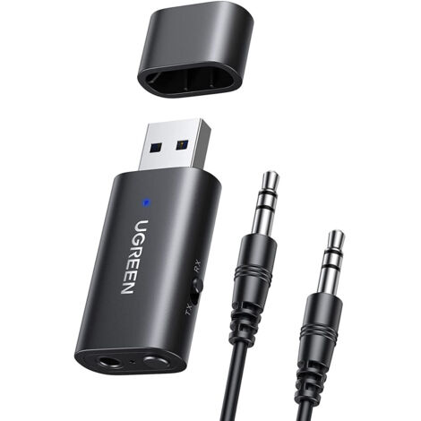 Audioadapter UGREEN CM523 USBA auf Klinke 35mm Bluetooth 51 schwarz