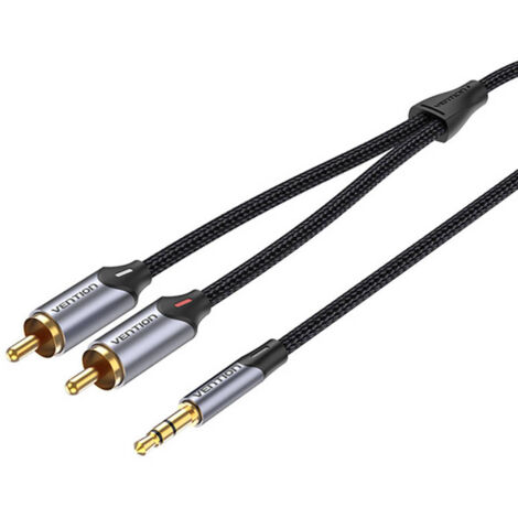 Audiokabel 2xRCA auf 3,5mm 2 Meter