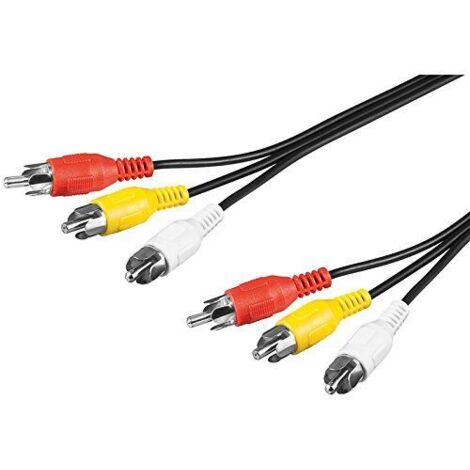 Audiokabel 3x rca m-m 3m