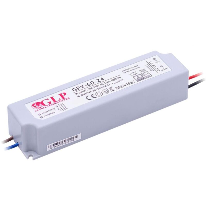 Global Leader Power Außeneinsatz Netzteil 24v Dc - 60w - Ip67 - Glp