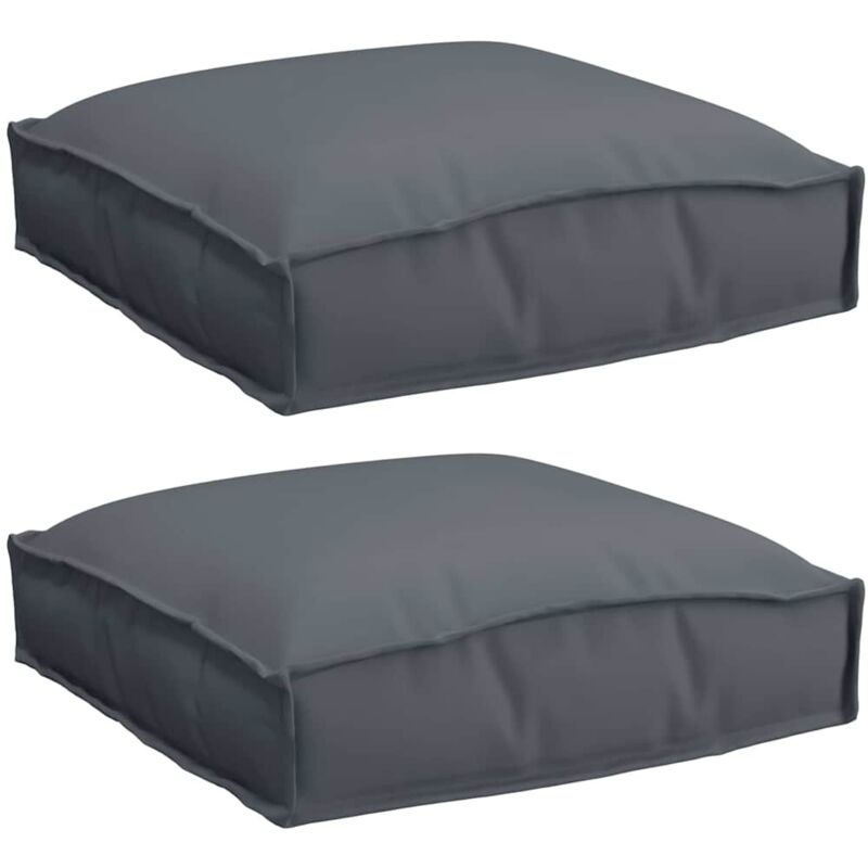 Palettkissen Für Geeigneten Sitz 2 Pcs Anthrazit 40 X 40 X 8 Cm Vidaxl