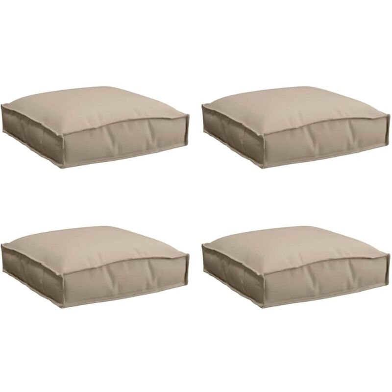 Palettenkissen Für Sitzfläche 4 Pcs Taupe 40 X 40 X 8 Cm Vidaxl