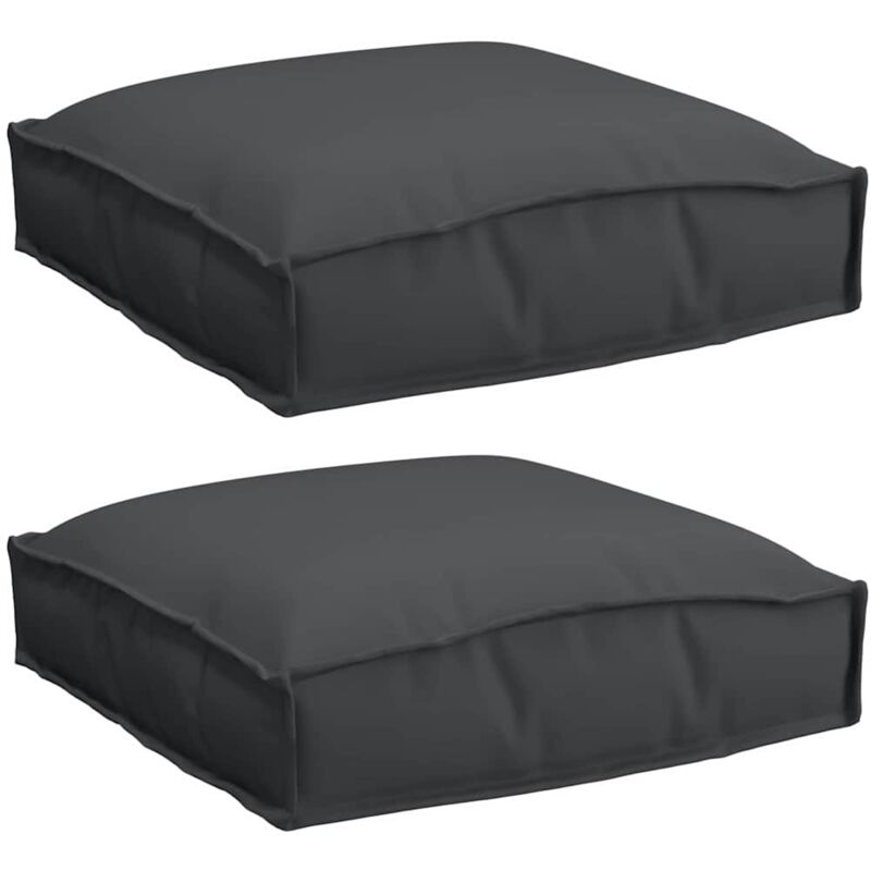 Palettenkissen Für Sitzfläche 2 Pcs Schwarz 40 X 40 X 8 Cm Vidaxl