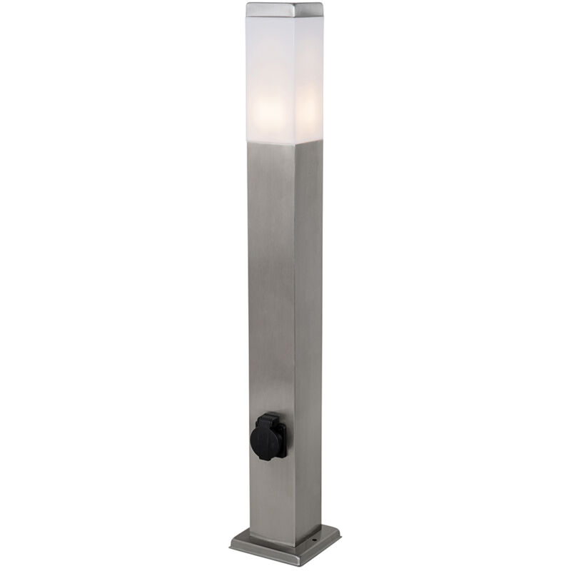 Qazqa Außenleuchte Stahl 80 Cm Mit Fassung Ip44 - Malios
