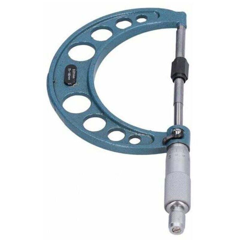 Image of Außenmikrometer (75–100 mm), Werkzeug zur Dickenmessung aus Edelstahl, praktisch und praktisch