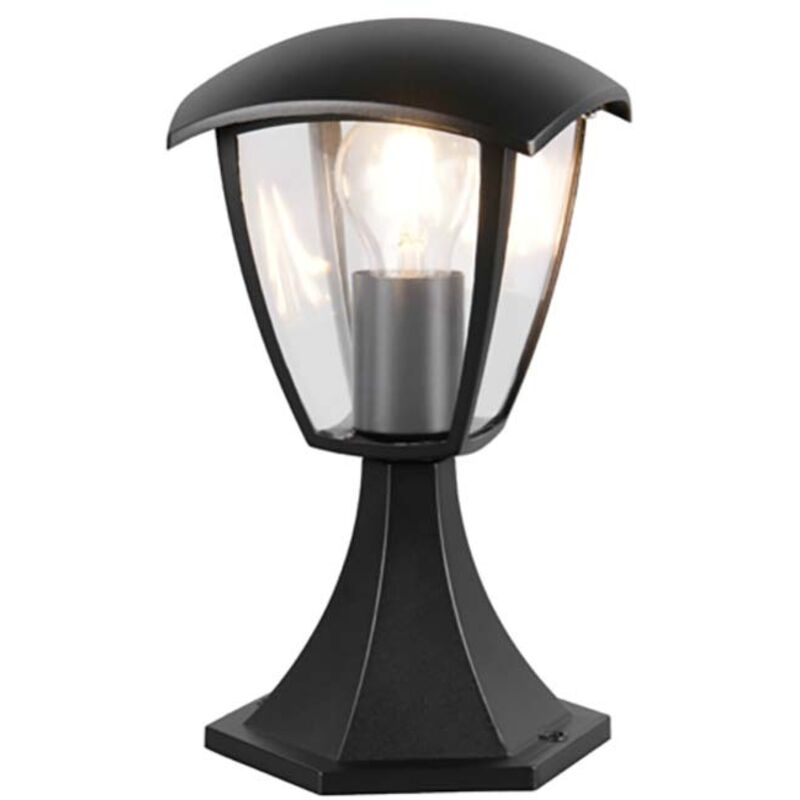 Trio Außensockelleuchte Wegeleuchte Gartenleuchte Aluminium Schwarz E27 Ip44 H 30 Cm